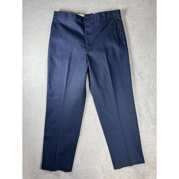 Red Kap Mens Touchtex II Workwear Khakis Heavy-Duty Blue Pants Size 40 - Picture 1 of 8
